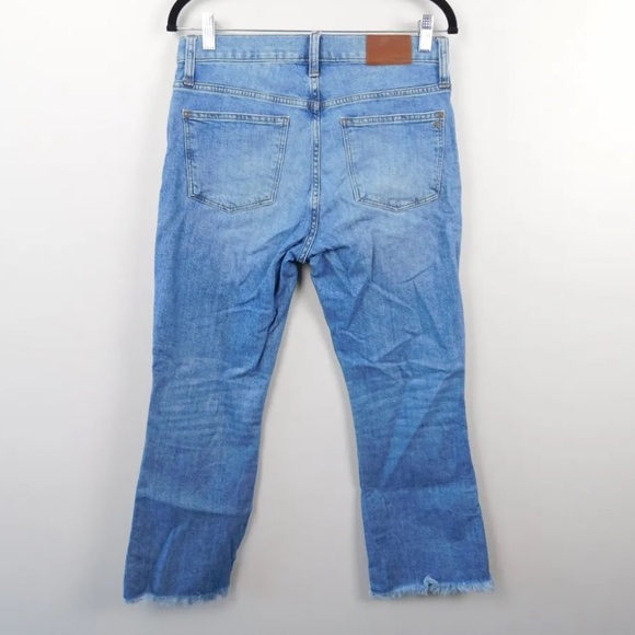 Madewell Cali Demi Boot Raw Hem Jeans, Size 29 - Picture 5 of 9